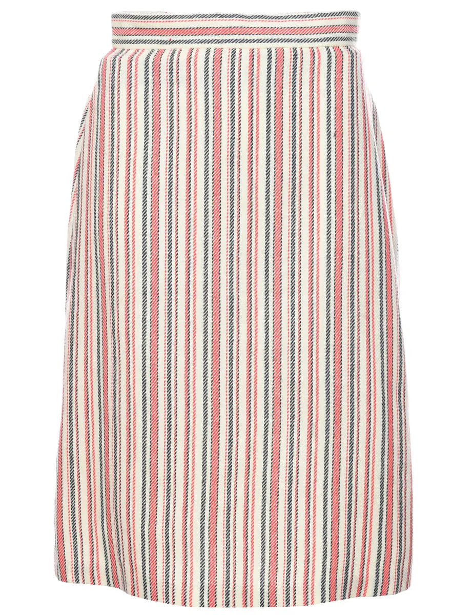 Striped Pencil Skirt - XS