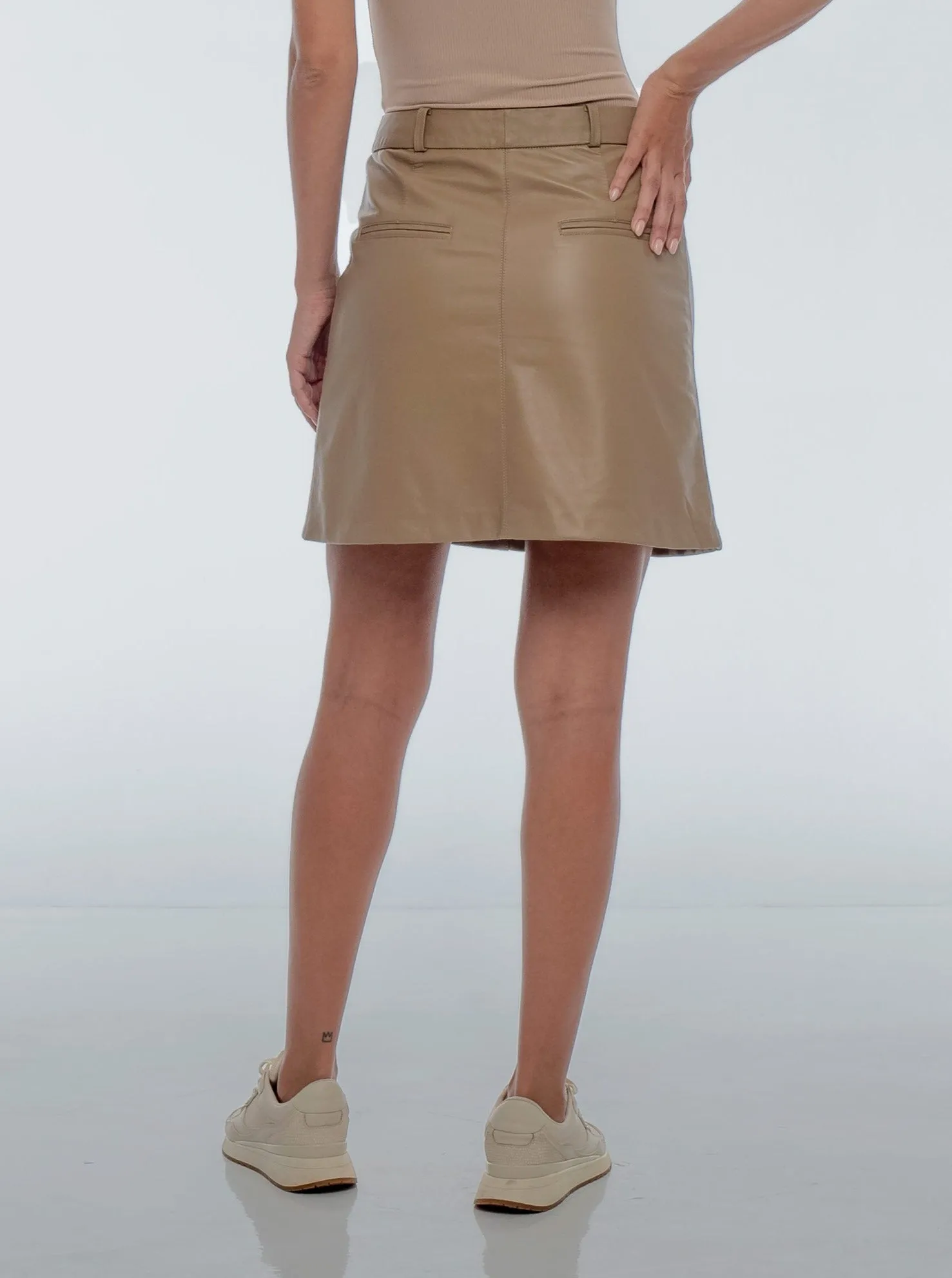 TAYLAH MINI SKIRT - SESAME