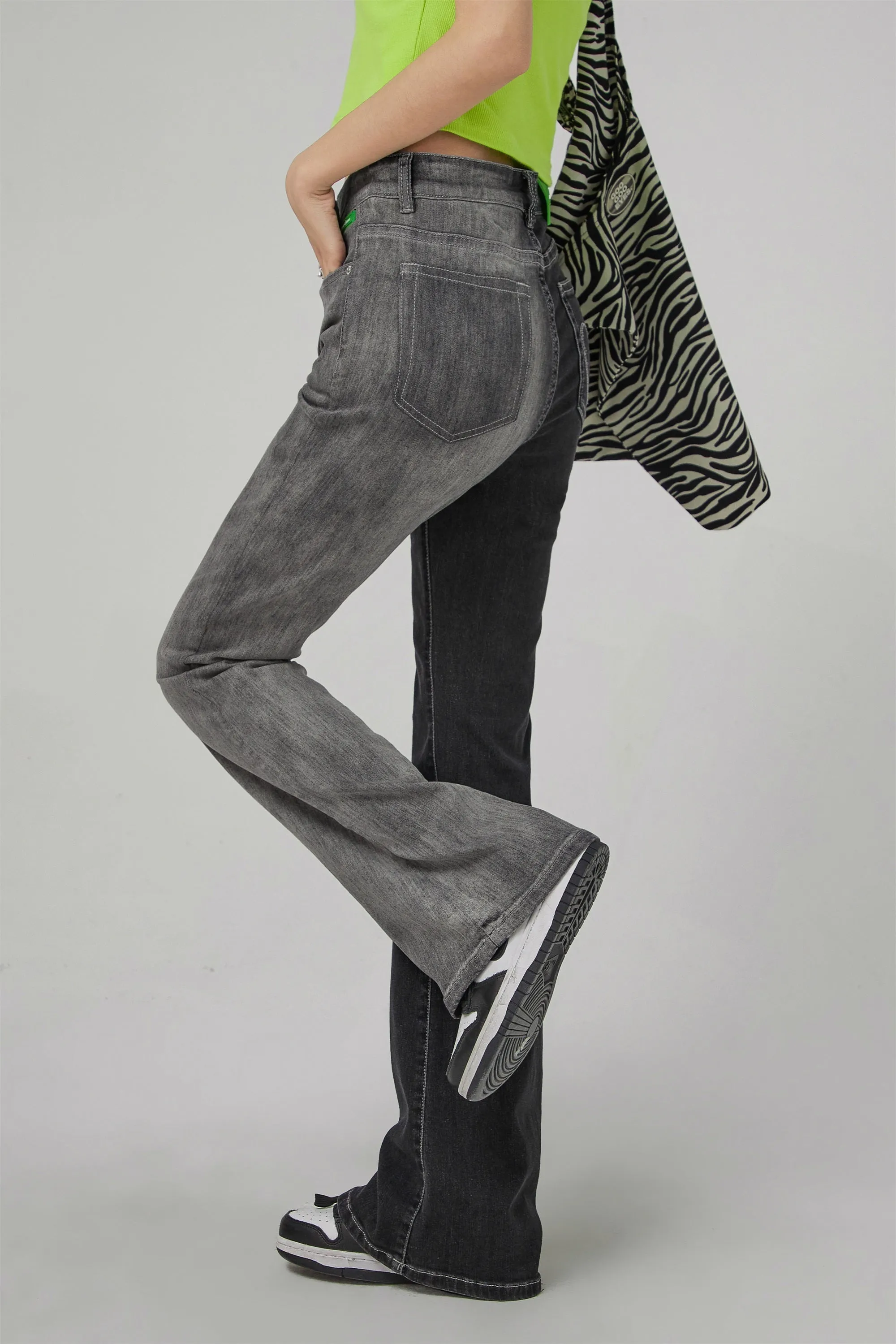 Wandering Around Bootcut Denim Pants