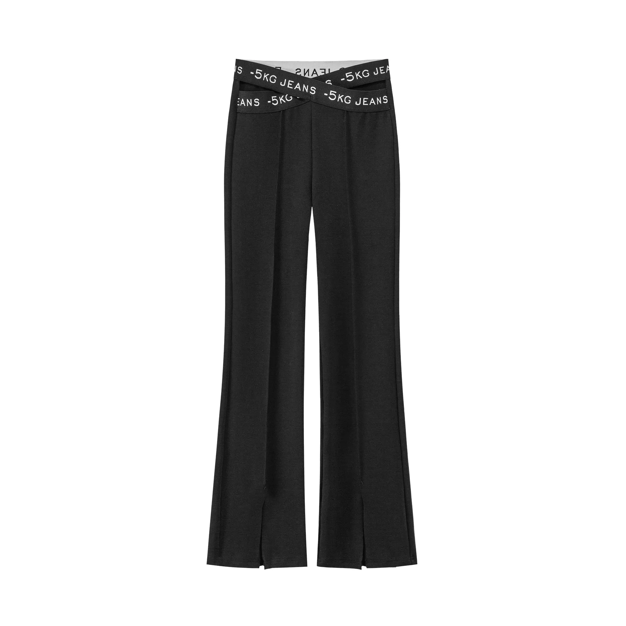 X-Cross Waist Banding Bootcut Pants