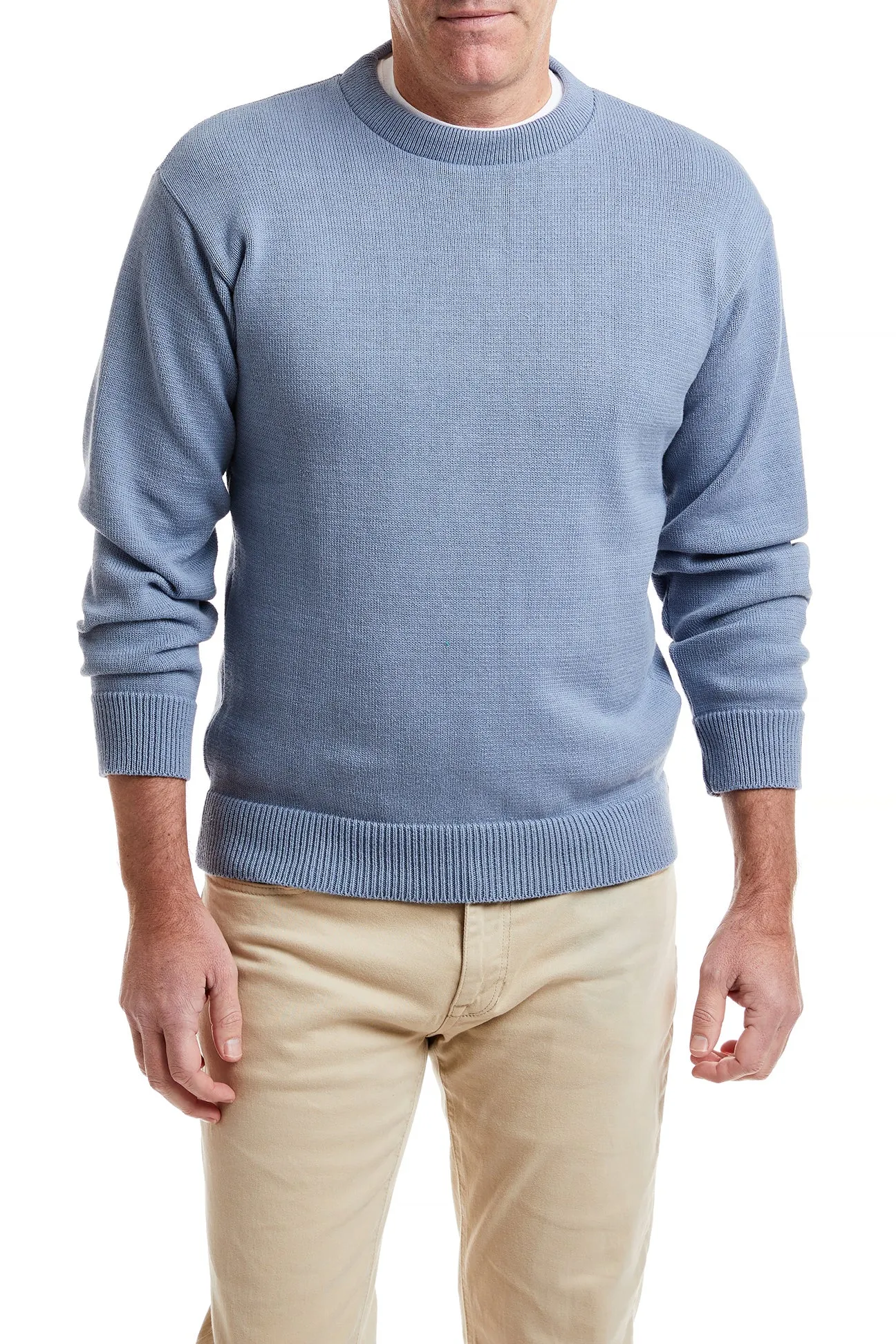 Yachtsman Crewneck Sweater Sunwashed Blue